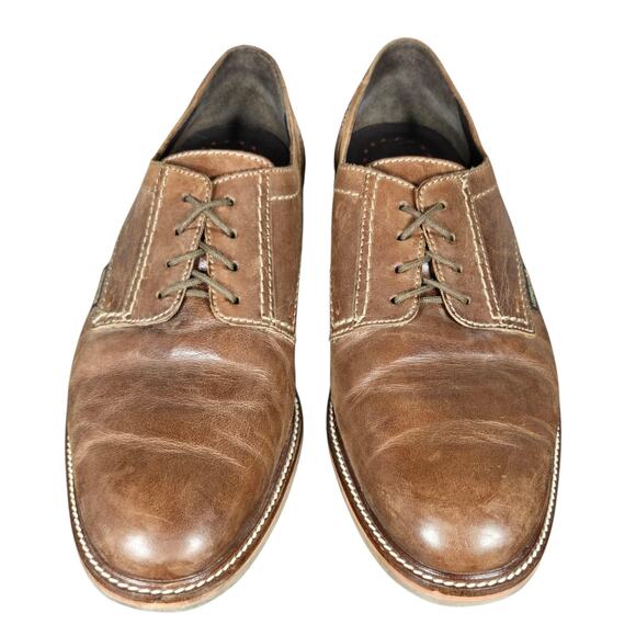 Mephisto Shoes Mens Size 12.5 Brown Leather Derby Air Jet Comfort Dress Lace Up - Picture 7 of 12